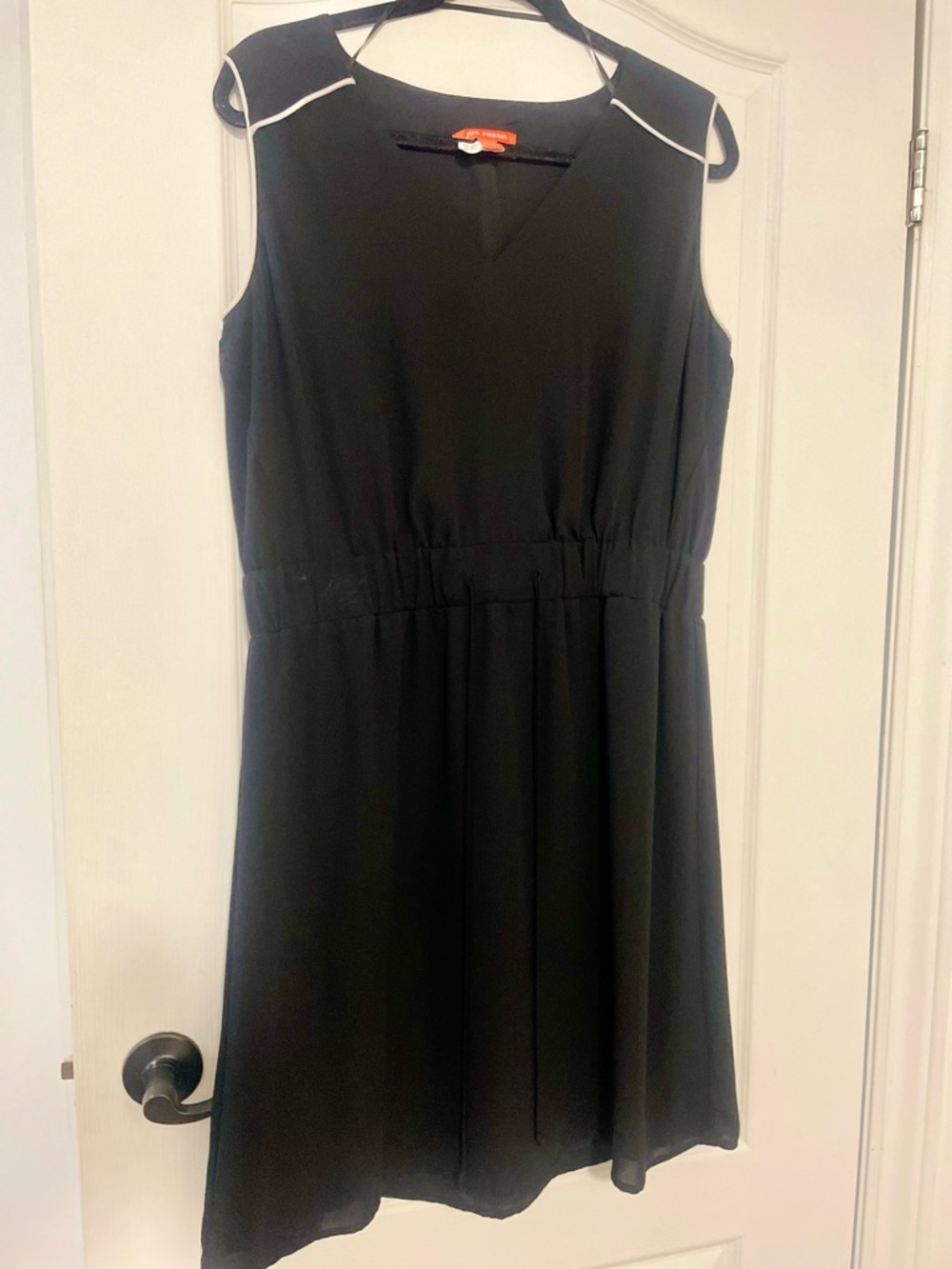 Joe Fresh Black Dress with White Trim, Size Large